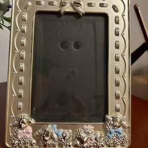 Lenox lazy lambs silver plate frame